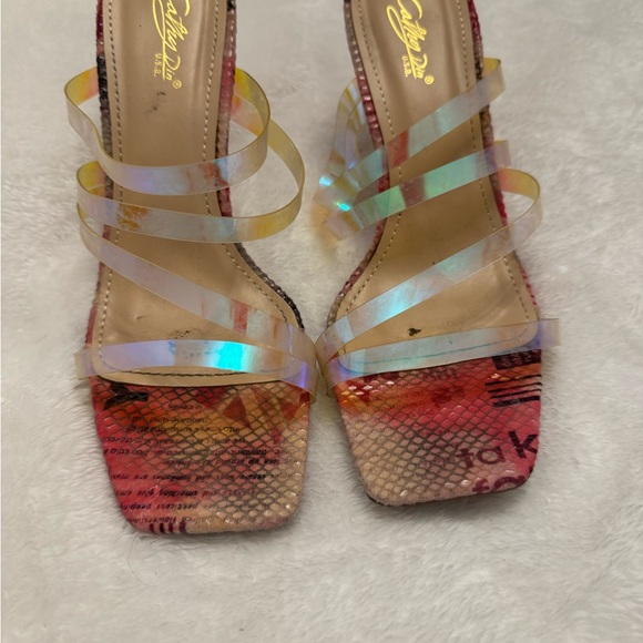 Pink Heels 10 with Iridescent Straps - Picture 3 of 7